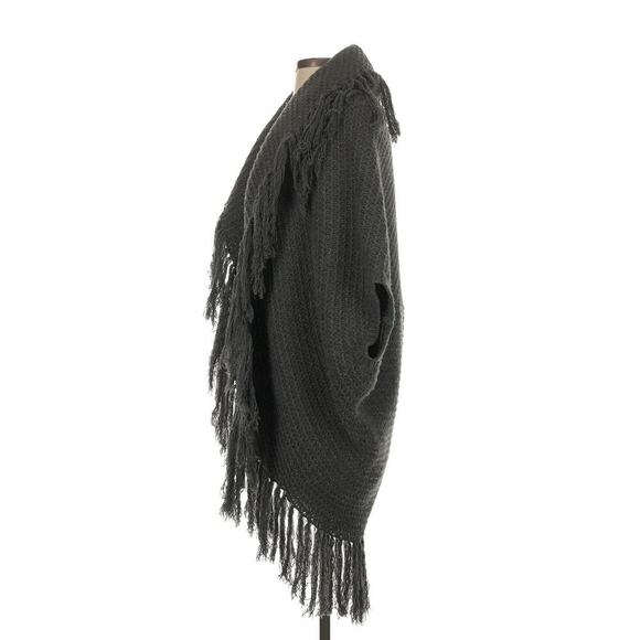 Ralph Lauren Collection Shawl Cardigan Wool Cashmere Sweater Fringe Poncho $500 - Picture 8 of 9